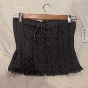 Edikted Gray Tube Top